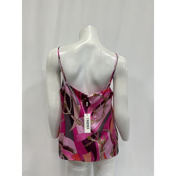 L'Agence 'Jane' Pink Silk Camisole V Neck Top Size M - NWT - Picture 3 of 5